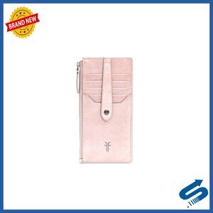 Leather Snap Card Wallet with 9 Slots, ID Holder, Key Ring, Compact Purse Size